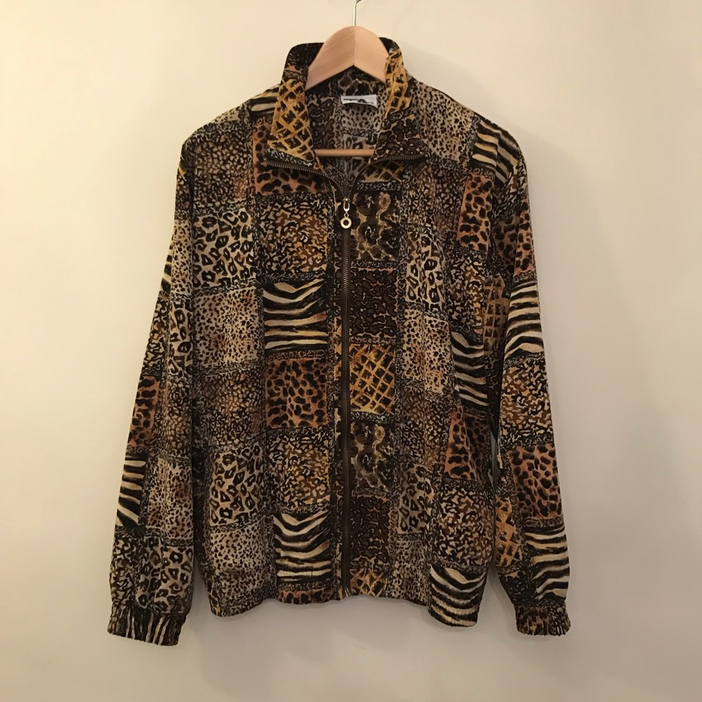Vintage Animal Print Jacket